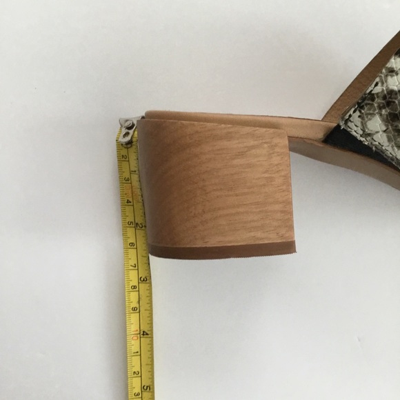 Madewell “The Kiera” Mule Slide Sandal Snakeskin Embossed Size 8 - Picture 9 of 9